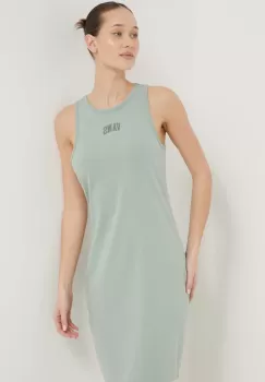 Vans rochie culoarea verde, mini, mulata imagine