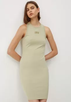 Vans rochie culoarea verde, mini, mulata, VN000JGPD3Z1 imagine