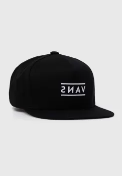 Vans sapca de baseball din bumbac culoarea negru, cu imprimeu, VN000HSFBLK1 imagine