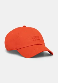 Vans sapca de baseball din bumbac culoarea portocaliu, neted, VN000HEAD401 imagine