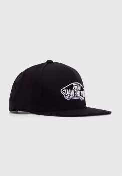 Vans sapca din amestec de lana culoarea negru, cu imprimeu imagine