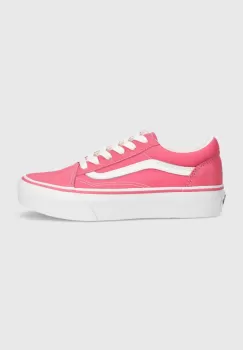 Vans tenisi copii Old Skool Platform culoarea roz imagine