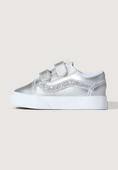 Vans tenisi copii Old Skool V culoarea argintiu, VN000CTG7VF1 imagine