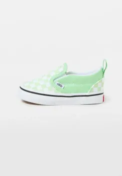 Vans tenisi copii Slip-On V culoarea verde, VN000D0TE2Y1 imagine