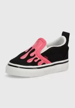 Vans tenisi copii TD Slip-On V culoarea negru imagine