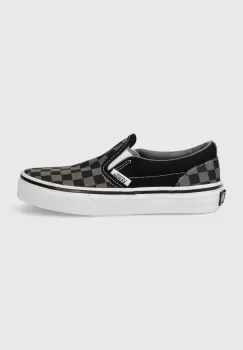 Vans tenisi copii UY Classic Slip-On VN000ZBUEO01 culoarea gri imagine