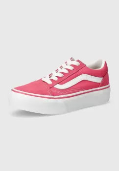 Vans tenisi copii UY Old Skool Platform culoarea roz imagine