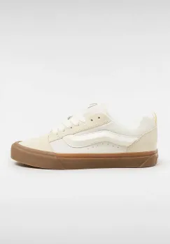 Vans tenisi din piele intoarsa Knu Skool culoarea bej, VN0009QCDBS1 imagine
