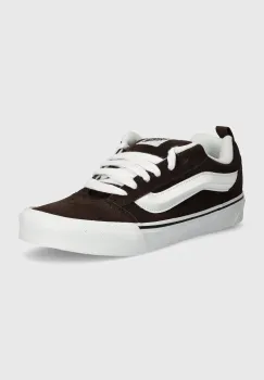 Vans tenisi din piele intoarsa Knu Skool culoarea maro, VN0009QCNWH1 imagine