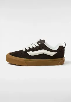 Vans tenisi din piele intoarsa Knu Skool culoarea maro, VN000CS0D4C1 imagine