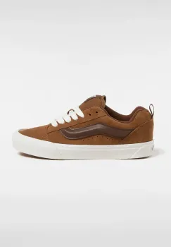 Vans tenisi din piele intoarsa Knu Skool culoarea maro, VN000D6CDFM1 imagine