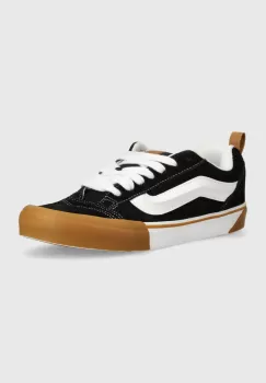 Vans tenisi din piele intoarsa Knu Skool culoarea negru, VN0009QCCJI1 imagine