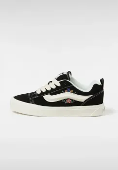 Vans tenisi din piele intoarsa Knu Skool culoarea negru, VN000D75F2B1 imagine