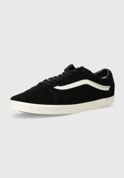 Vans tenisi din piele intoarsa Old Skool Lowpro culoarea negru, VN000D0E1KP1 imagine