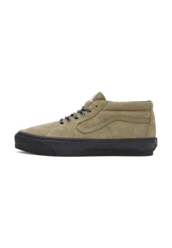 Vans tenisi din piele intoarsa Premium Standards Sk8-Mid Reissue 83 culoarea bej, VN000CQQCUQ1 imagine