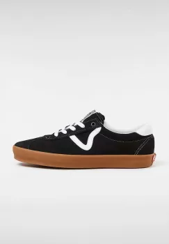 Vans tenisi din piele intoarsa Sport Low culoarea negru, VN000CQRB9M1 imagine