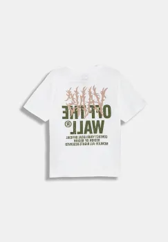 Vans tricou copii Metal Wall SS culoarea alb, cu imprimeu, VN000R03WHT1 imagine