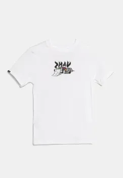 Vans tricou de bumbac pentru copii Copout culoarea alb, cu imprimeu, VN000MK1WHT1 imagine