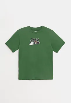 Vans tricou de bumbac pentru copii Copout culoarea verde, cu imprimeu, VN000MK1BR11 imagine