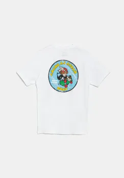 Vans tricou de bumbac pentru copii HASTA LA SHAKA culoarea alb, cu imprimeu, VN000NWQWHT1 imagine