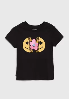 Vans tricou de bumbac pentru copii Inner Child culoarea negru, VN000JAKBLK1 imagine
