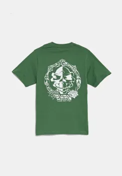 Vans tricou de bumbac pentru copii Mister Sinister culoarea verde, cu imprimeu, VN000MK8BR11 imagine