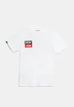 Vans tricou de bumbac pentru copii OG LOGO culoarea alb, cu imprimeu, VN000GDGWHT1 imagine