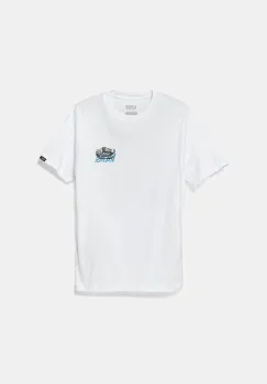 Vans tricou de bumbac pentru copii Old Skool culoarea alb, cu imprimeu, VN000MKUWHT1 imagine
