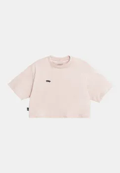 Vans tricou de bumbac pentru copii SALTON RELAX CROP culoarea roz, VN000P5RO3N1 imagine
