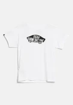 Vans tricou de bumbac pentru copii STYLE 76 culoarea alb, cu imprimeu, VN0A3IJ1WHT1 imagine