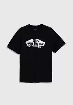 Vans tricou de bumbac pentru copii STYLE 76 culoarea negru, cu imprimeu, VN000IVEBLK1 imagine