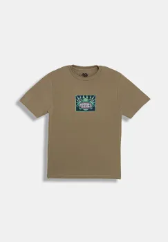 Vans tricou de bumbac pentru copii Vans Mouf SS culoarea verde, cu imprimeu, VN000PY8EMF1 imagine