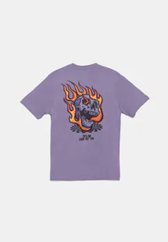 Vans tricou de bumbac pentru copii Vortex culoarea violet, cu imprimeu, VN000MKH6PH1 imagine