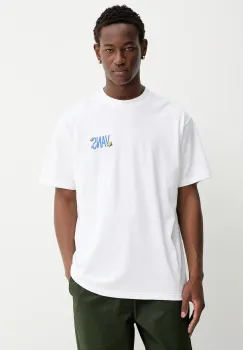 Vans tricou din bumbac culoarea alb, cu imprimeu, VN000PBRWHT1 imagine
