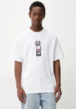 Vans tricou din bumbac culoarea alb, cu imprimeu, VN000PDTWHT1 imagine