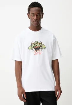 Vans tricou din bumbac culoarea alb, cu imprimeu, VN000PDYWHT1 imagine