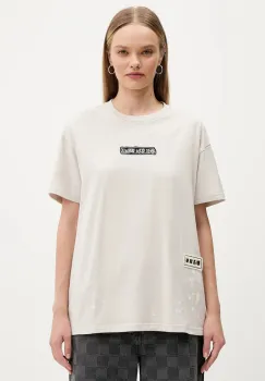 Vans tricou din bumbac culoarea bej, VN000PRKEN91 imagine