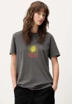 Vans tricou din bumbac culoarea gri, VN000NXA1O71 imagine