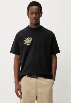 Vans tricou din bumbac culoarea negru, cu imprimeu, VN000PC0BLK1 imagine