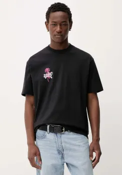 Vans tricou din bumbac culoarea negru, cu imprimeu, VN000PCHBLK1 imagine