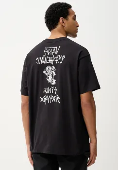 Vans tricou din bumbac culoarea negru, cu imprimeu, VN000RD4BLK1 imagine