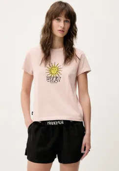 Vans tricou din bumbac culoarea portocaliu, VN000NX9O3N1 imagine