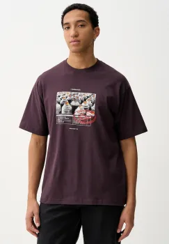 Vans tricou din bumbac culoarea violet, cu imprimeu, VN000PCXEMS1 imagine