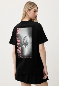 Vans tricou din bumbac femei, culoarea negru, VN000MCFBLK1 imagine