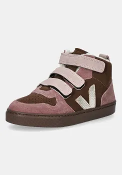Veja cizme de iarna pentru copii din piele intoarsa Small V-10 Mid Winter culoarea roz, DF0320994 imagine