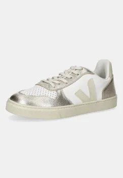 Veja tenisi din piele copii Small V-10 Laces culoarea auriu, CX0521003 imagine