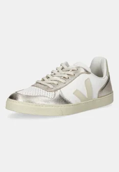 Veja tenisi din piele copii Small V-10 Laces culoarea auriu, CX0521003 imagine