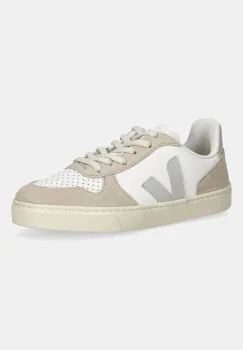 Veja tenisi din piele copii Small V-10 Laces culoarea bej, CX0520999 imagine