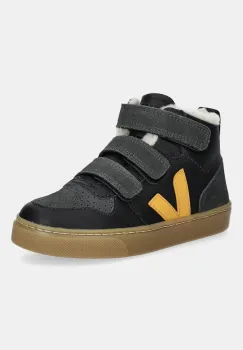 Veja tenisi din piele copii Small V-10 Mid Winter culoarea negru, DF0503814 imagine