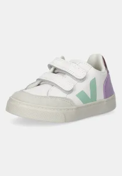 Veja tenisi din piele copii Small V-12 culoarea alb, XV0503793 imagine